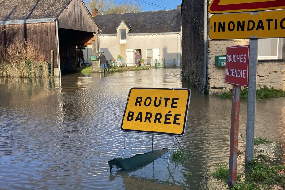 Tempête Herminia. Inondations, trains à l'arrêt, vigilance crue, des écoles fermées
