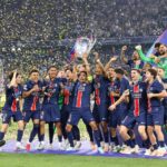 Victoire du PSG en Ligue des champions : les joueurs célèbrent leur titre au Parc des Princes devant des dizaines de milliers de supporters