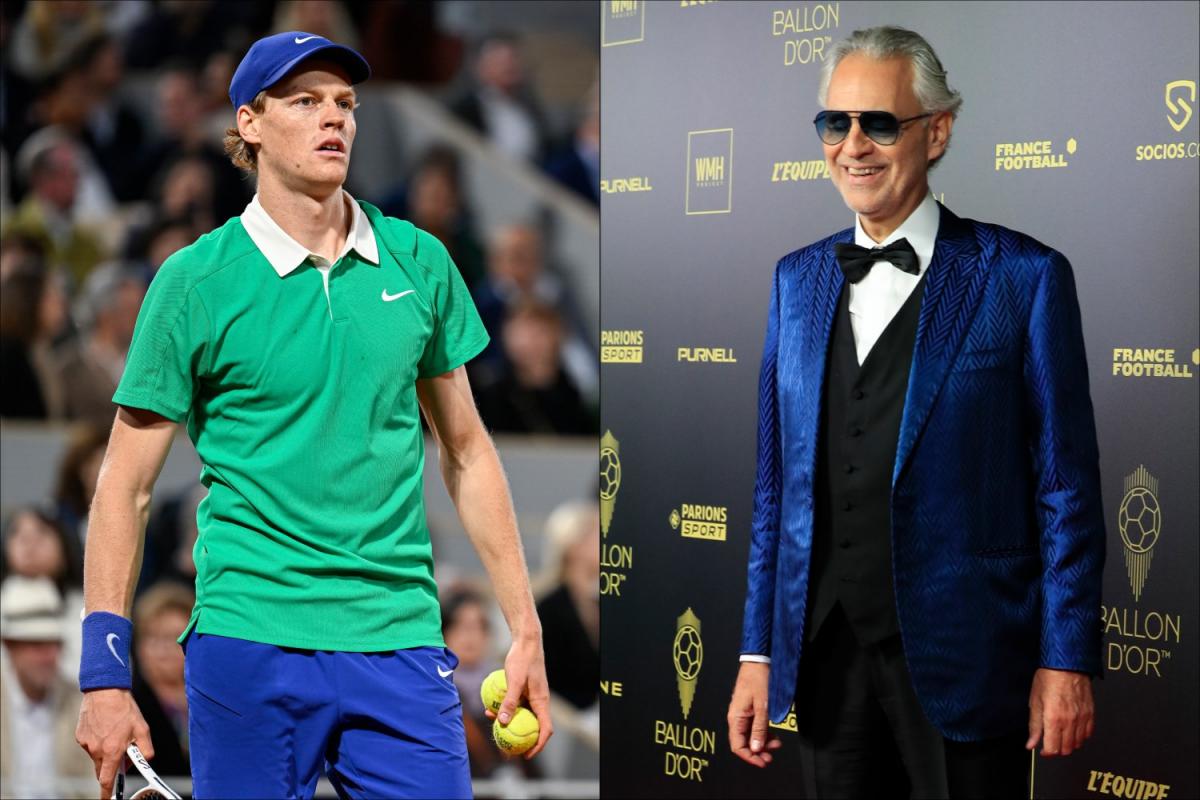 Jannik Sinner a collaboré avec Andrea Bocelli