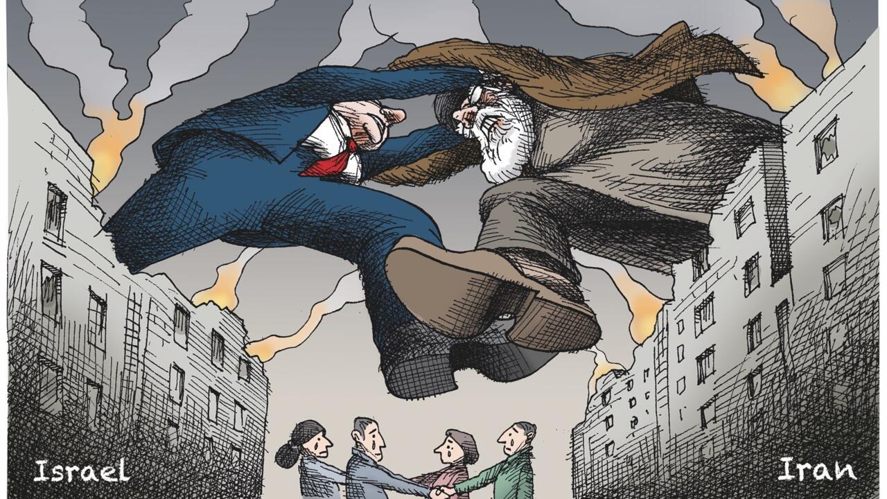 L'actualité en dessin : Israël et l'Iran exacerbent les tensions au Moyen-Orient après une semaine de conflit.