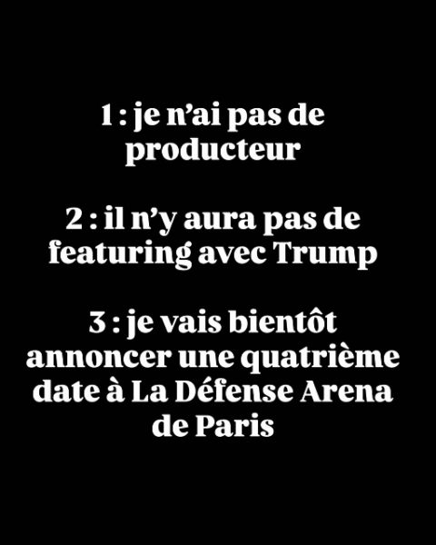 Gims dément une collaboration avec la belle-fille de Trump