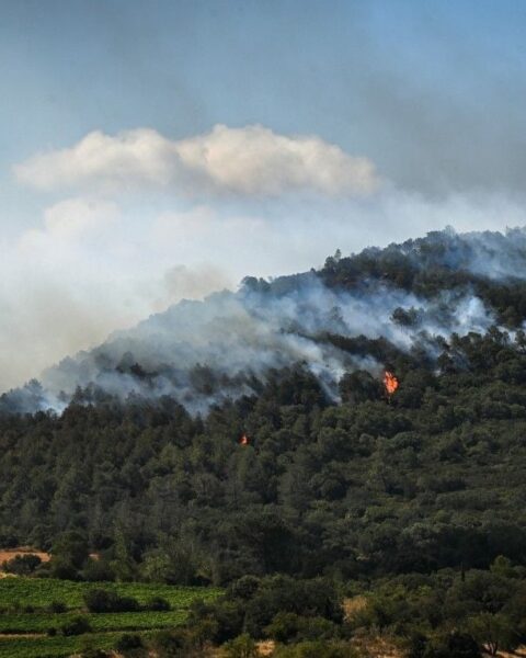 L'incendie géant dans l'Aude capture l'attention avec des images spectaculaires