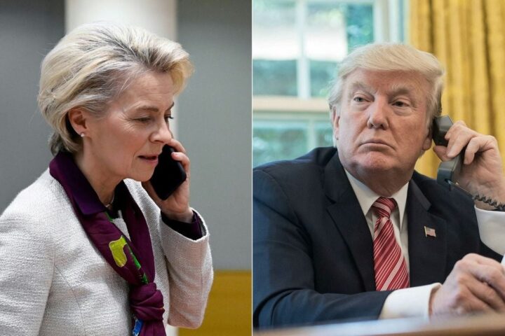Réactions de Macron, Berlin et Bruxelles face à la hausse de 30 % des tarifs douaniers de Trump