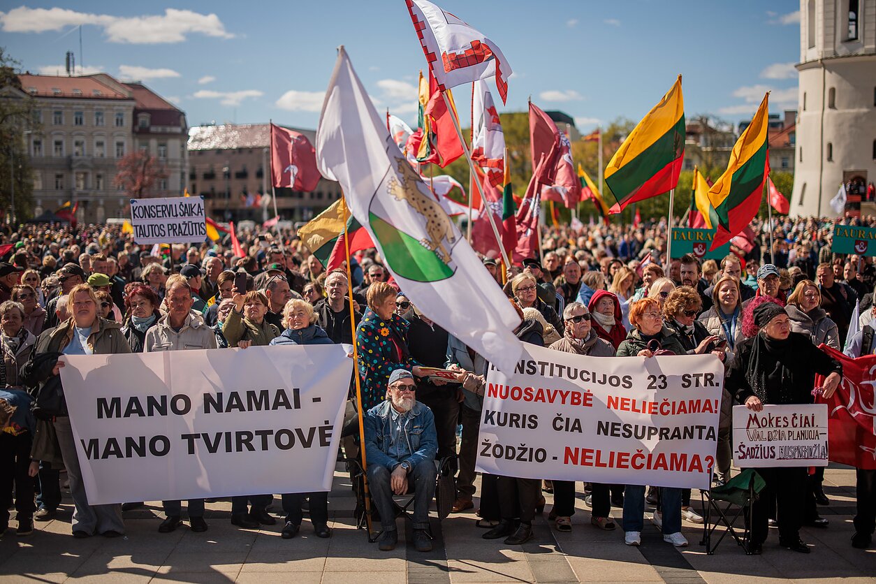 Des milliers de Lituaniens attendus à Vilnius pour protester contre la nouvelle coalition