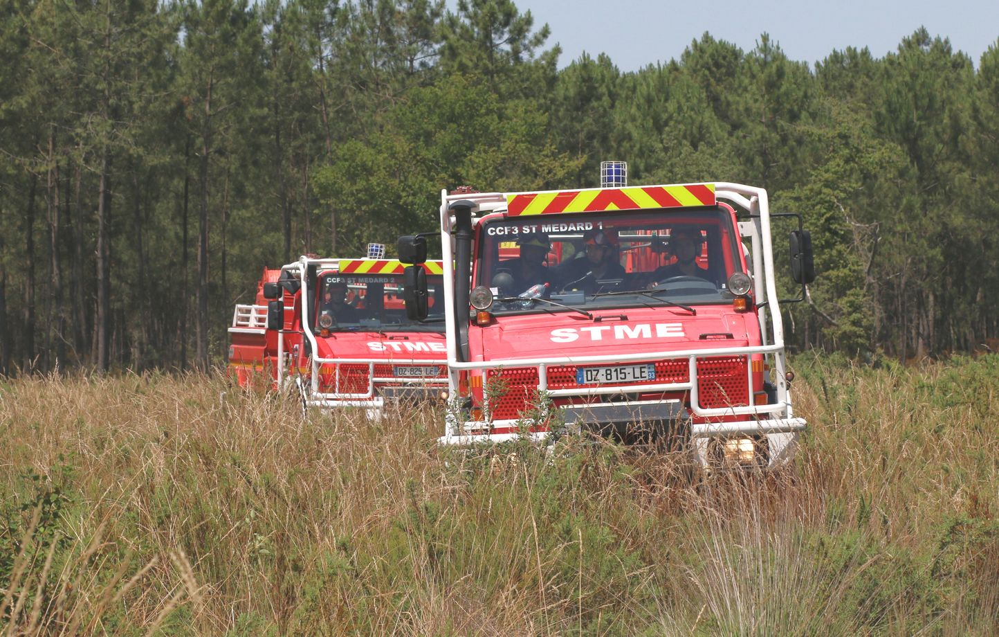 En Gironde, les pompiers en vigilance élevée face à un risque de feu de forêt grandissant
