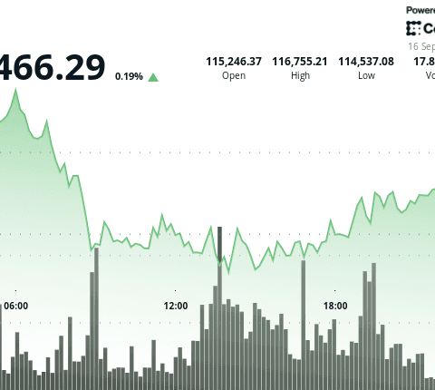 Mise à jour du marché : le bitcoin se consolide autour de 115 000 $, entre fragilité et retour à la normale