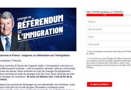 Sophie Taillé-Polian et Sleeping Giants saisissent l'Arcom sur la pétition de Philippe de Villiers concernant l'immigration