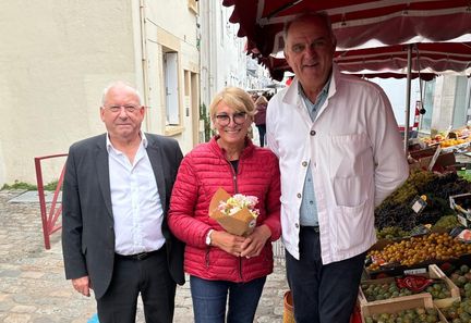 "Sur un marché de Port-Louis, les électeurs interpellent leur député MoDem sur la demande d'effort"
