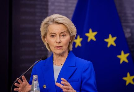 Ursula von der Leyen prononce son discours sur l'état de l'Union européenne à Strasbourg le 10 septembre
