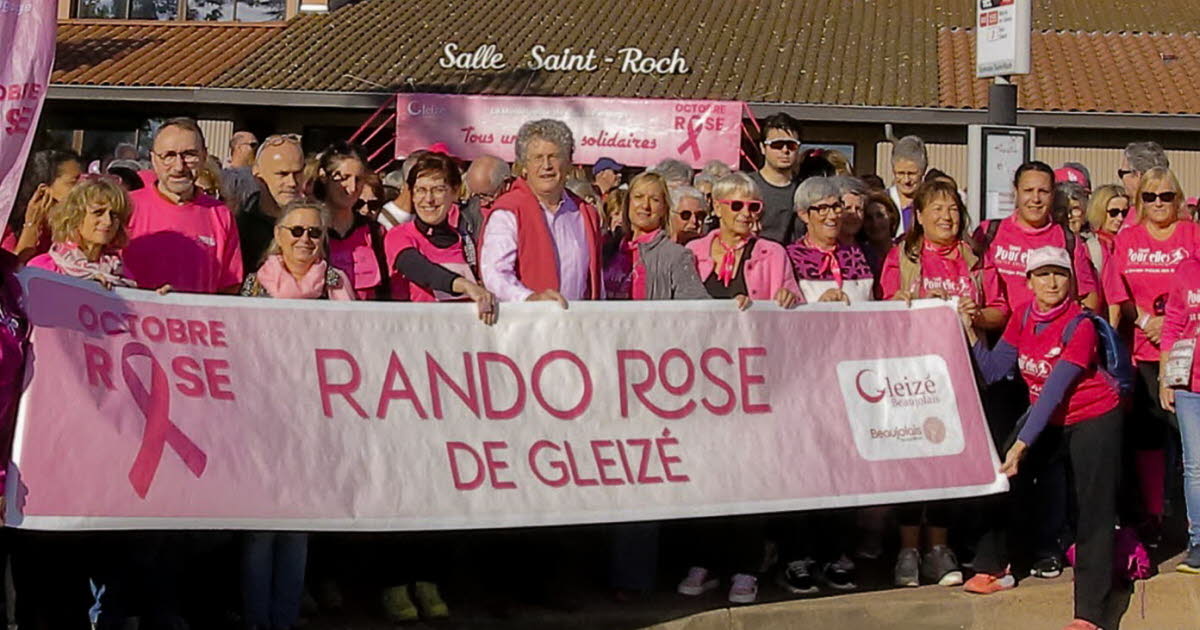 Belle réussite de la Rando rose à Gleizé pour sensibiliser au cancer du sein
