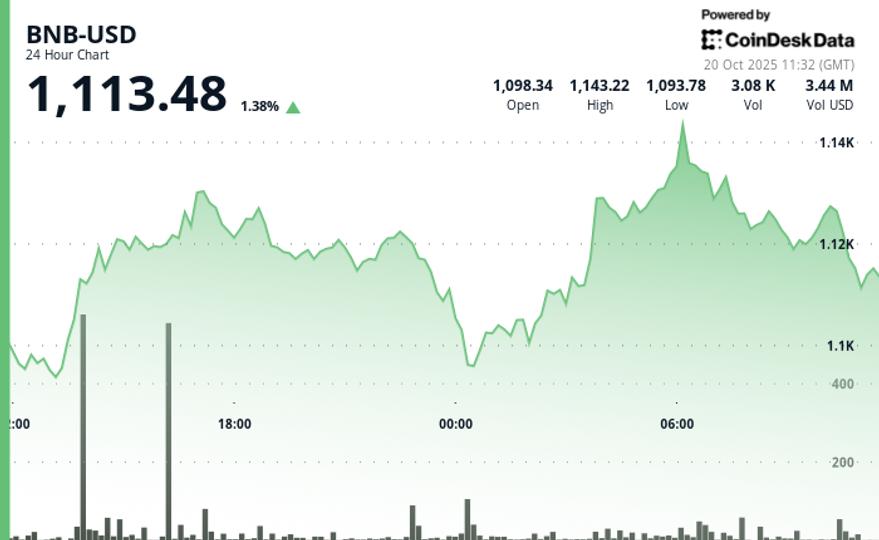 BNB augmente de 1,4 % alors que les marchés de la cryptomonnaie rebondissent sur une possible évolution de la politique monétaire de la Fed