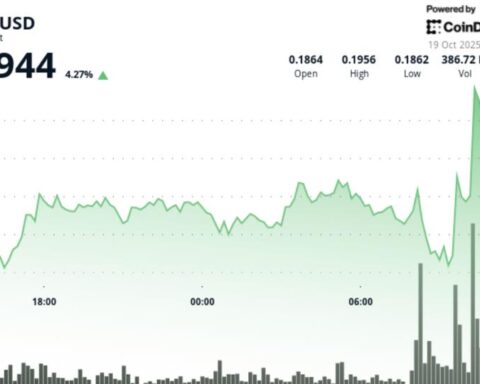 DOGE se stabilise à 0,19 $ alors que les investissements institutionnels augmentent avant une tentative de reprise