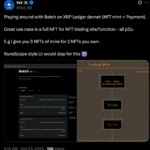 Le validateur XRP Ledger voit un potentiel de trading NFT-à-NFT dans l'amendement proposé 'Batch'