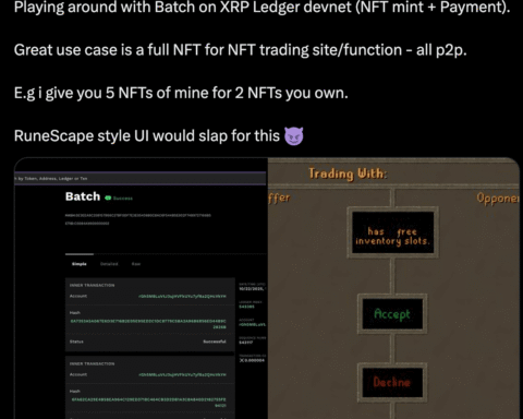 Le validateur XRP Ledger voit un potentiel de trading NFT-à-NFT dans l'amendement proposé 'Batch'