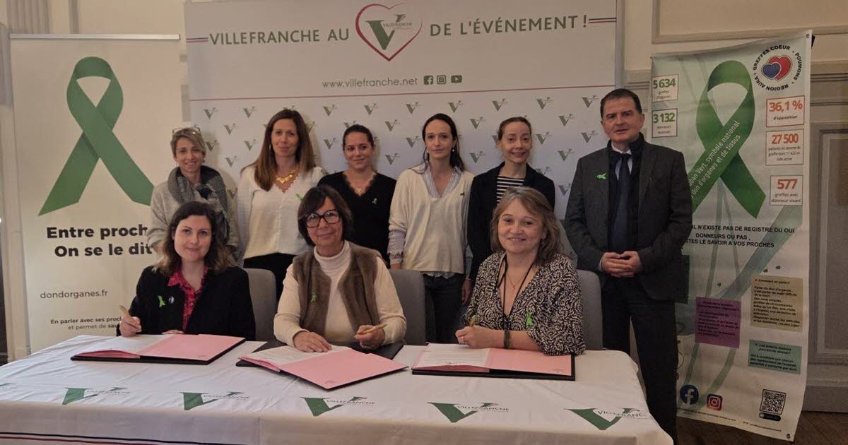 Villefranche-sur-Saône signe une charte pour promouvoir le don d'organes