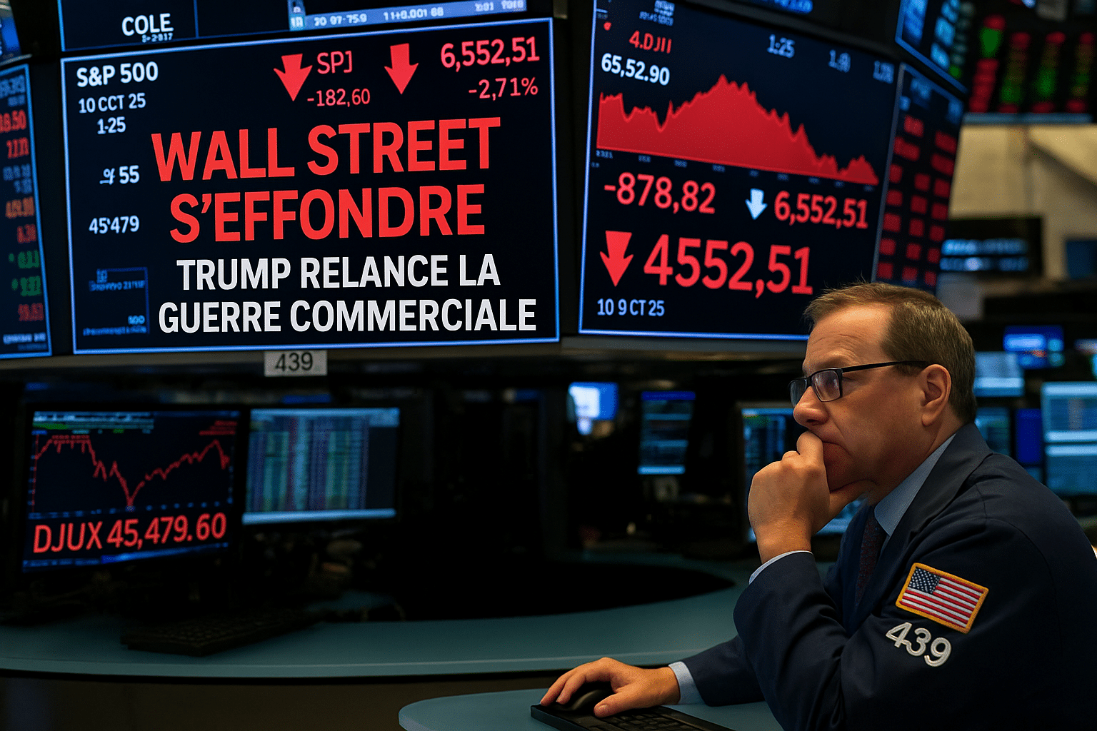 Wall Street s'effondre alors que Trump ravive la guerre commerciale.