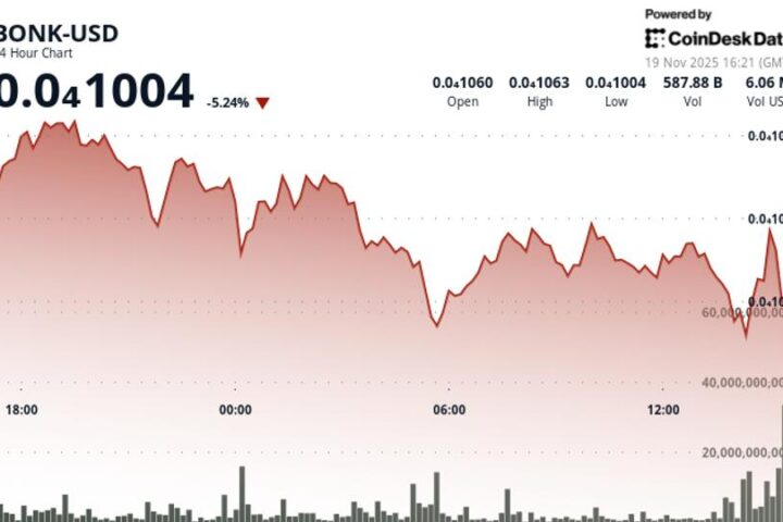 BONK en baisse après rupture de soutien clé, risque d'une poursuite de la tendance négative