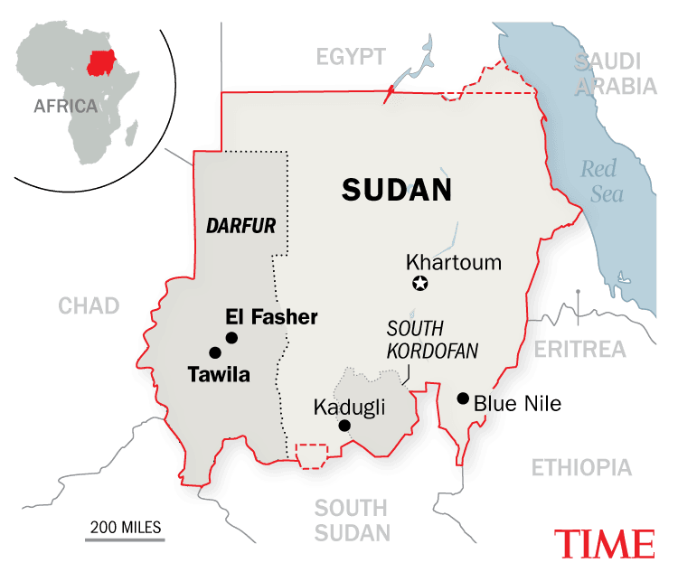 Des centaines d'enfants non accompagnés arrivent dans la ville soudanaise de Tawila