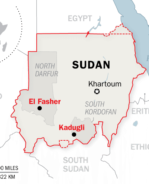 La famine s'étend à El Fasher et Kadugli, ville du Soudan en proie à des atrocités de milices
