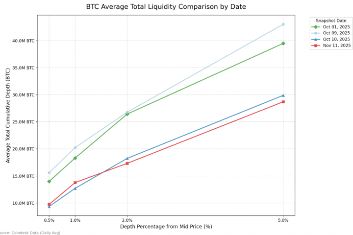 Liquidité des cryptomonnaies toujours insuffisante après le crash d'octobre, risquant des fluctuations de prix importantes
