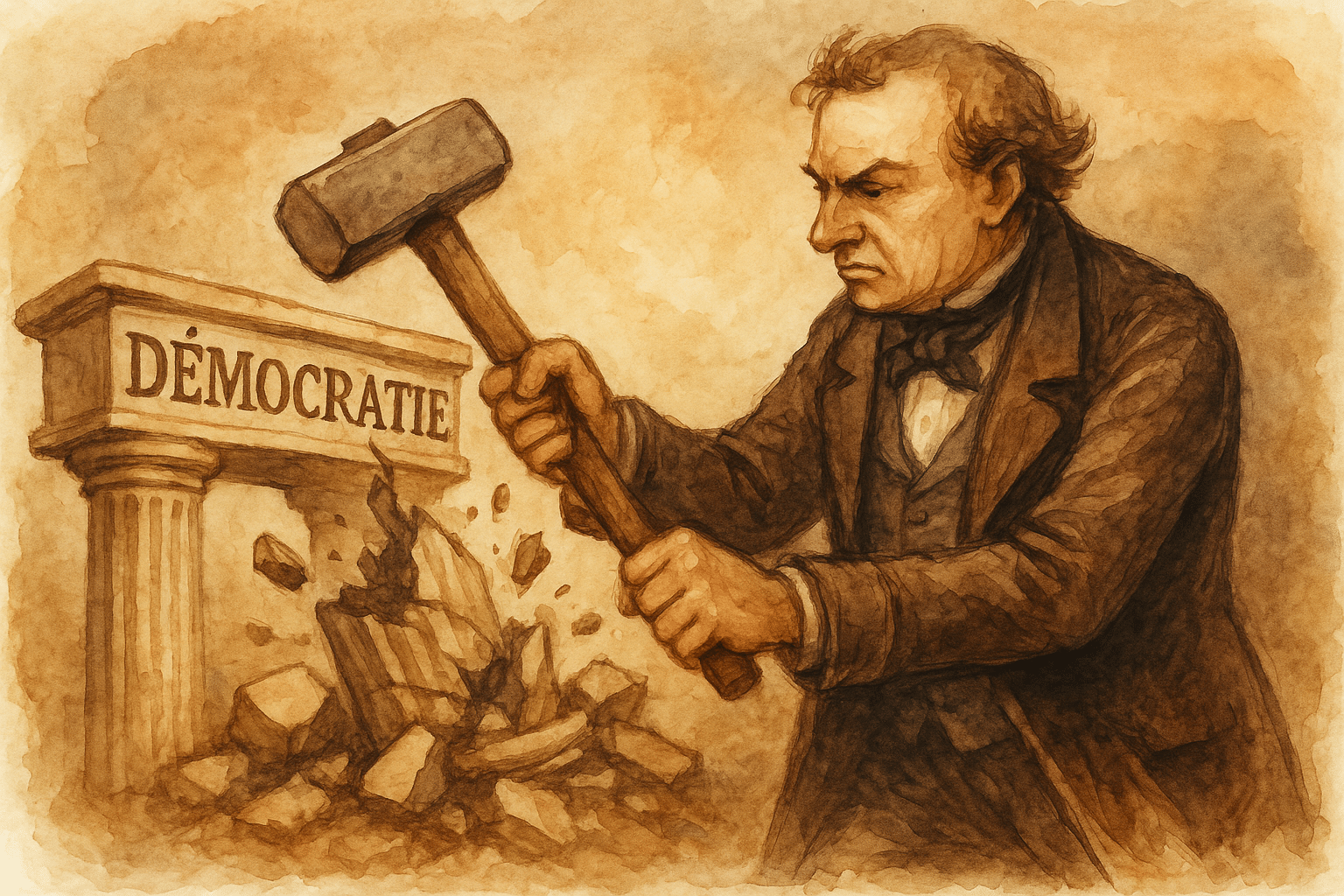 Lorsque la politique devient un métier et abandonne sa quête : réflexion sur la dégradation de la démocratie.