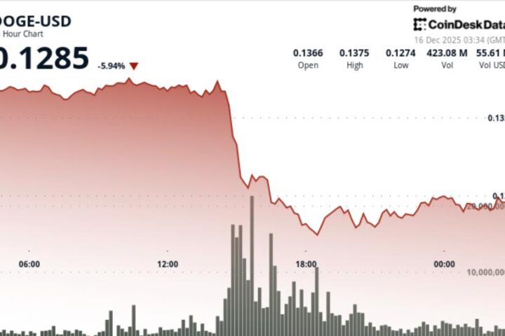 La chute de Dogecoin sous 0,13 $ attire l'attention des institutions