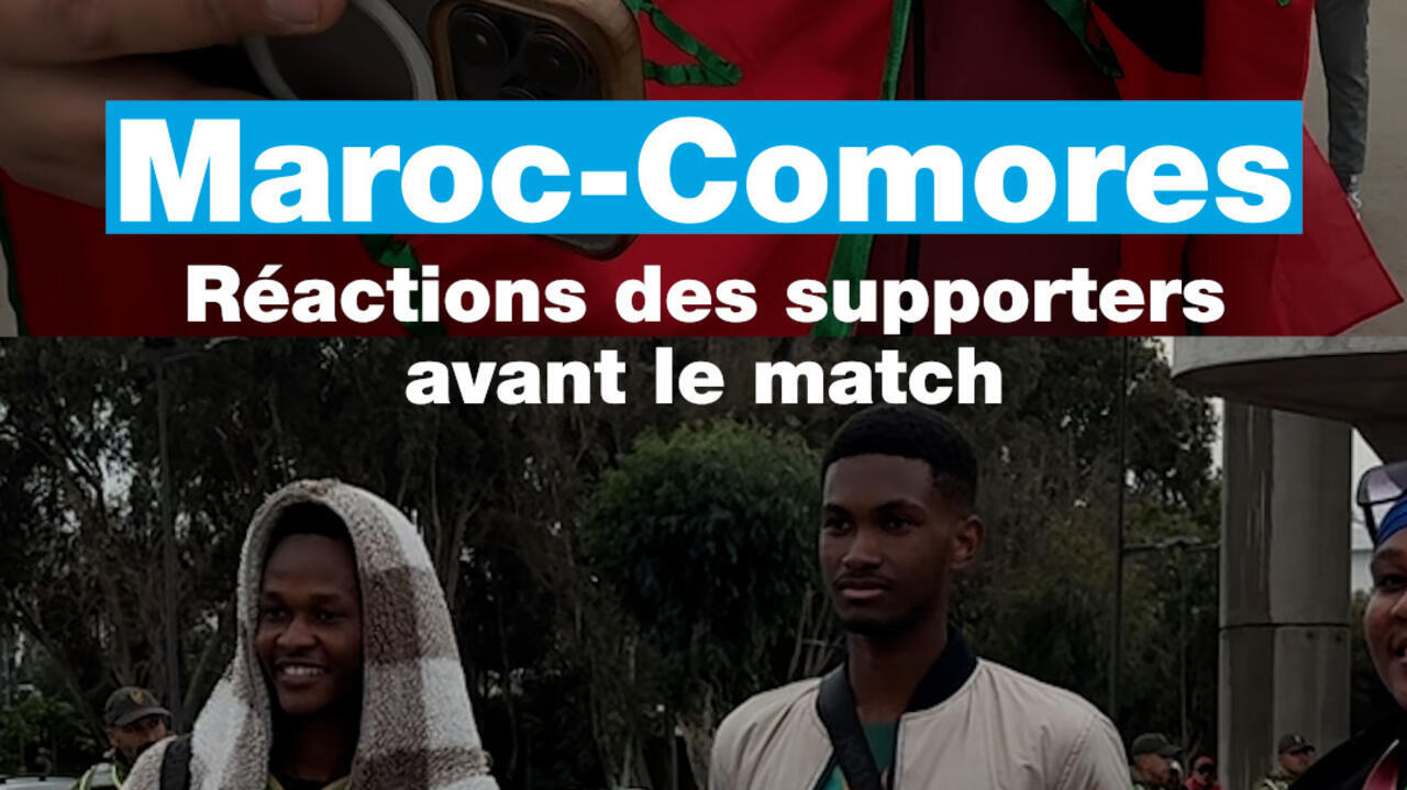 Maroc-Comores : réactions des supporters avant le match d'ouverture de la CAN 2025, les Lions de l'Atlas favoris indiscutés.
