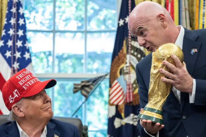 Trump et Infantino : une alliance inattendue au cœur de la Coupe du Monde 2026, tandis que le Real Madrid triomphe en Liga grâce à Kylian Mbappé.