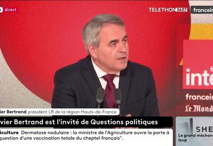 Xavier Bertrand critique Nicolas Sarkozy pour son soutien à une union avec l'extrême droite
