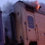 Une attaque de drones russes frappe un train civil dans la région de Kharkiv