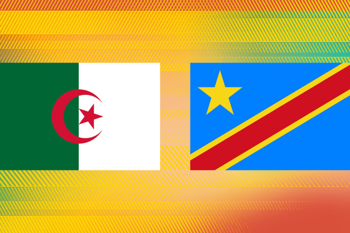 CAN 2025 : Suivez en direct le choc des 8es de finale entre l'Algérie et la RD Congo, la RD Congo présentant un uniforme traditionnel.
