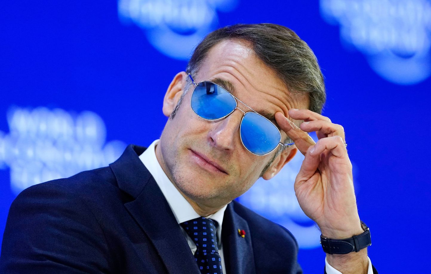 Davos : Macron voit sa cote de confiance augmenter après un discours ferme contre Trump