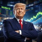 Donald Trump, expert en marchés financiers : stratégies pour tirer profit des fluctuations boursières.