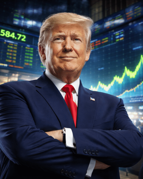 Donald Trump, expert en marchés financiers : stratégies pour tirer profit des fluctuations boursières.