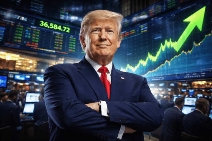 Donald Trump, expert en marchés financiers : stratégies pour tirer profit des fluctuations boursières.
