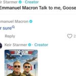 Keir Starmer et Emmanuel Macron échangent des plaisanteries inspirées de Top Gun