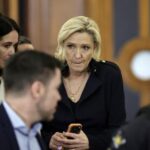 Marine Le Pen interrogée par la cour d'appel sur des emplois fictifs au Parlement européen