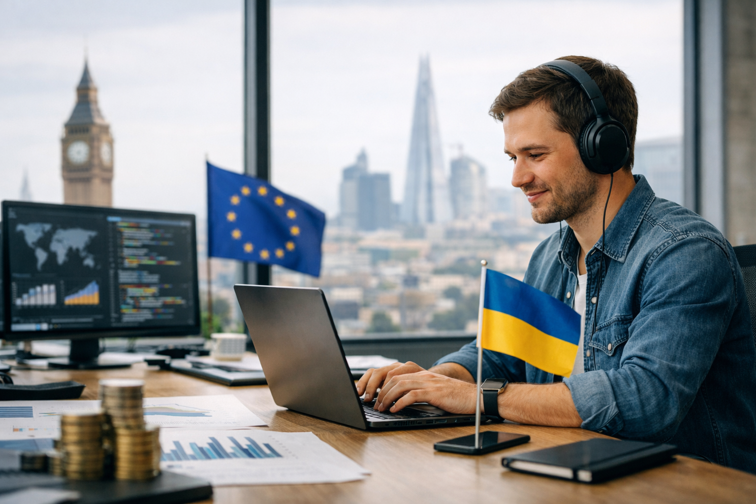L'export ukrainien de services IT atteint 6,66 milliards de dollars en 2025, dopant la transformation digitale britannique et européenne
