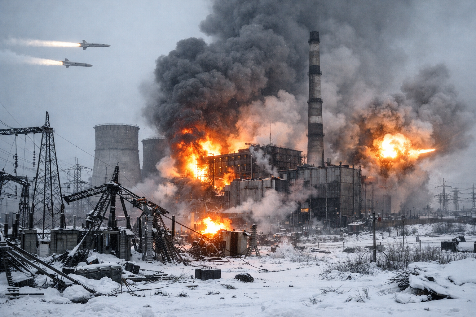 Ukraine: attaque aérienne massive par grand froid, infrastructures énergétiques lourdement touchées