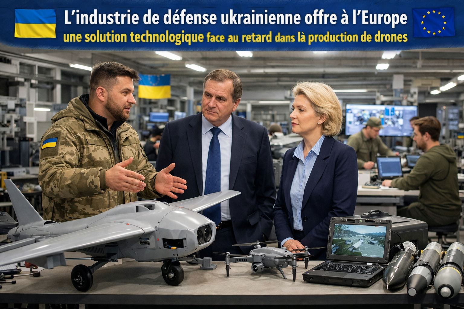 L'industrie de défense ukrainienne offre à l'Europe une solution technologique face au retard dans la production de drones
