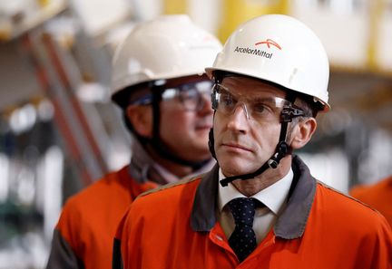 ArcelorMittal annonce la construction d'un grand four électrique à Dunkerque en présence d'Emmanuel Macron