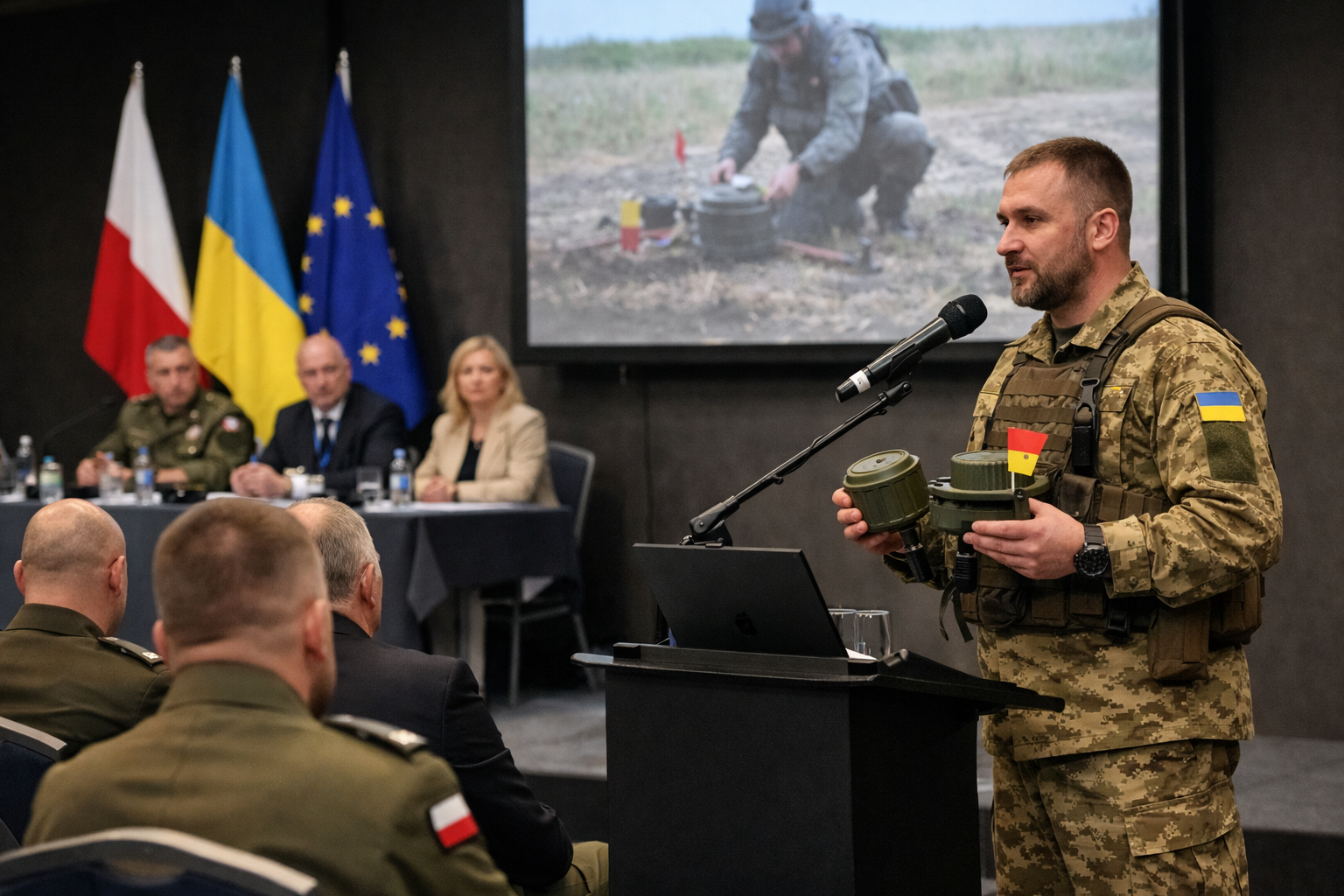 L'Ukraine partage son expertise en déminage avec la Pologne lors d'une conférence internationale à Cracovie