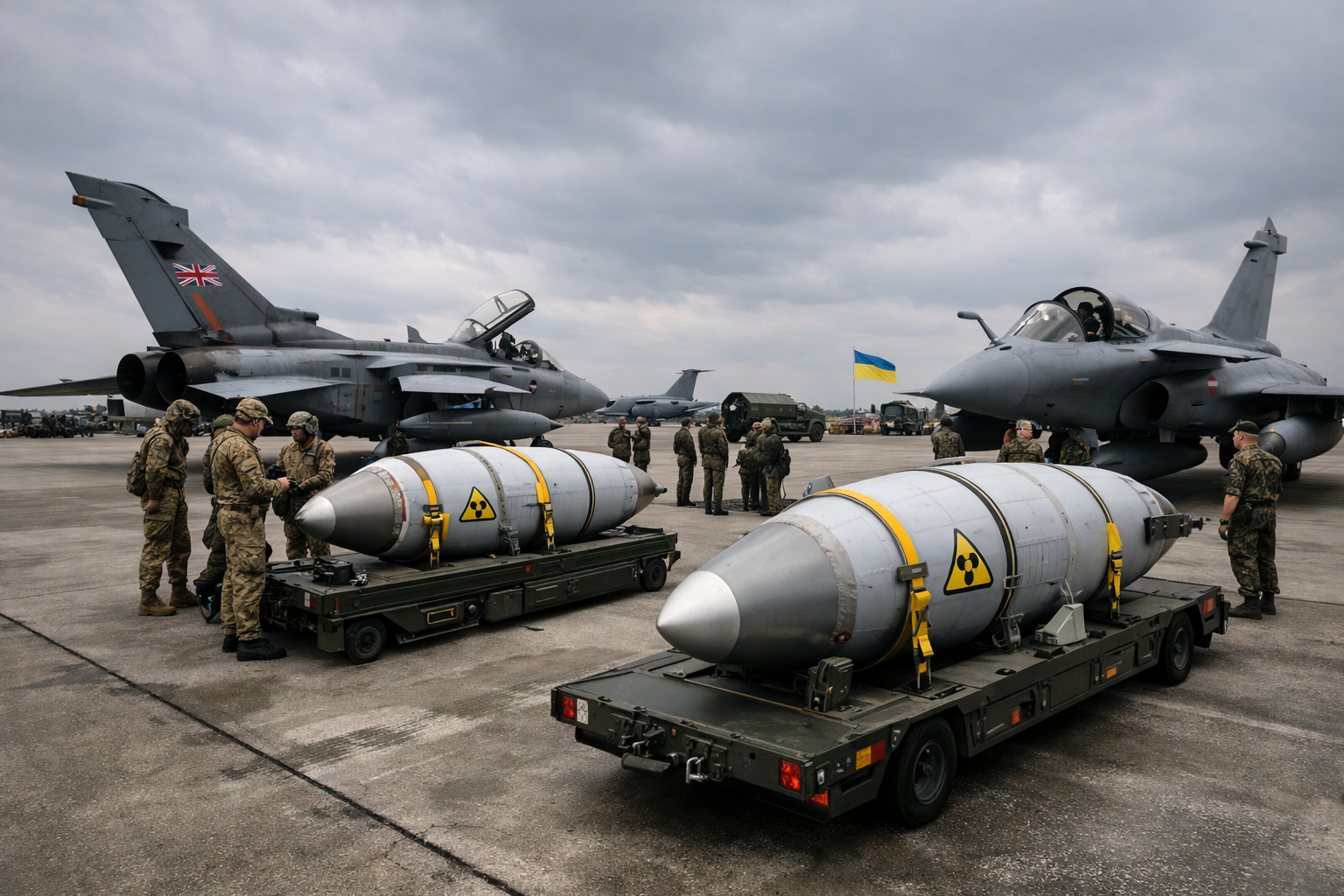 La Russie accuse Londres et Paris de préparer un transfert d'armes nucléaires à l'Ukraine