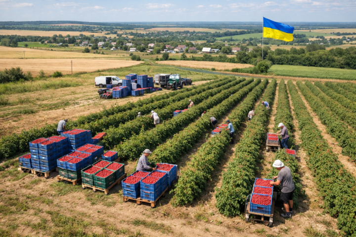 La framboise ukrainienne devient un stabilisateur clé des prix et de la production en Europe
