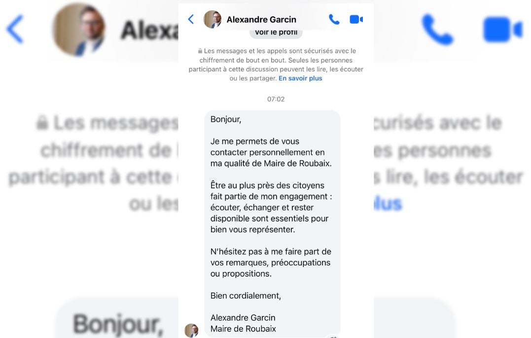 Le maire de Roubaix victime d'une usurpation d'identité sur Facebook avant les municipales de 2026