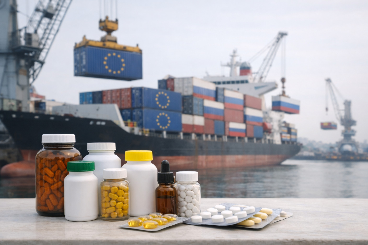 Les exportations de vitamines de l'UE vers la Russie connaissent une redistribution majeure malgré les sanctions