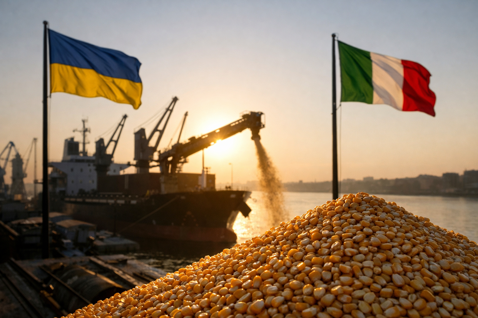 Ukraine consolide son rôle de fournisseur clé de maïs pour l'Italie tandis que la Russie fait face à des crises internes