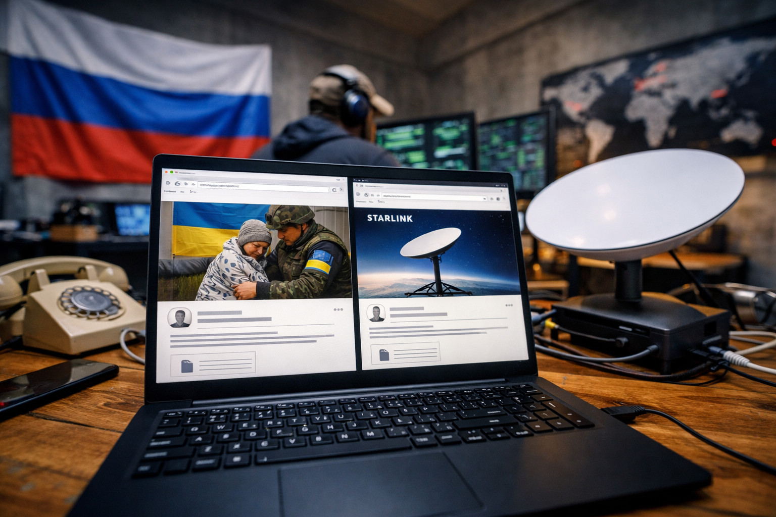 La Russie déploie un logiciel espion en usurpant l'identité d'une ONG ukrainienne et de Starlink