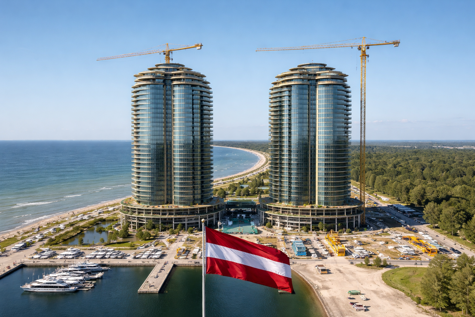 Un projet immobilier financé par des millionnaires russes alarme les services de sécurité lettons