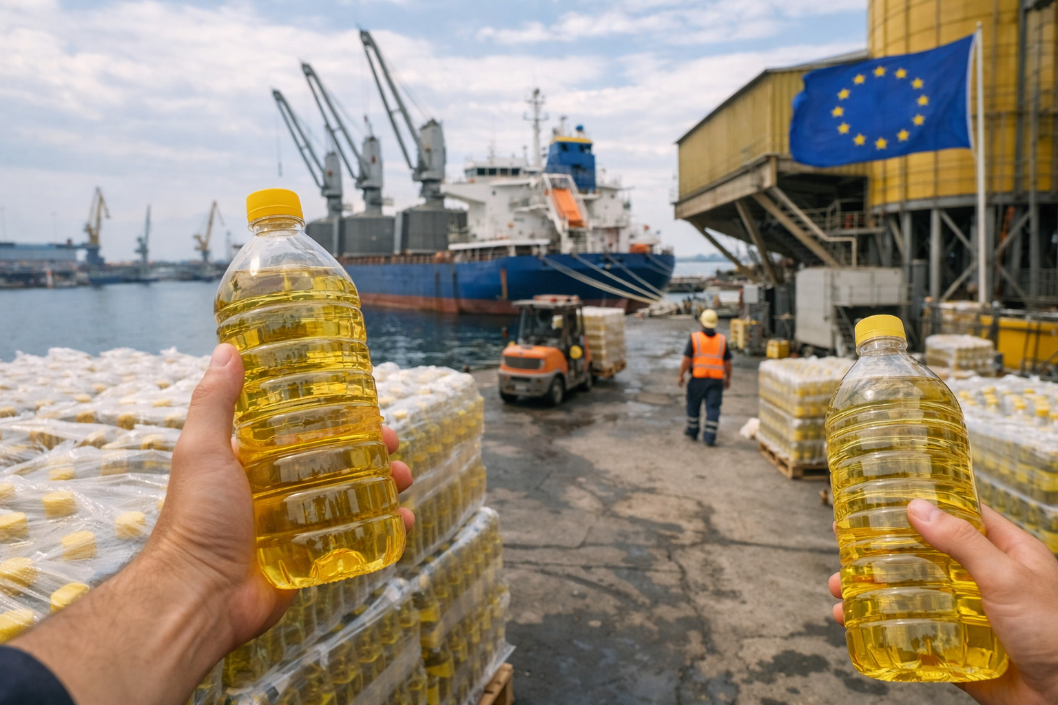 Les exportations d'huiles végétales ukrainiennes connaissent une croissance spectaculaire dans l'UE